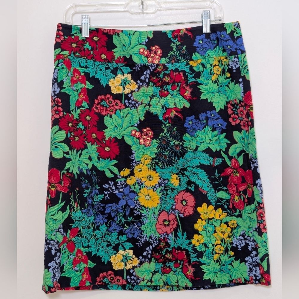Talbots Floral Pencil Skirt Size 10 Botanical Spring Workwear Spring Garden Girl - Picture 2 of 6